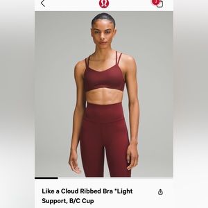 LULULEMON ALIGN LIKE A CLOUD BRA *B/C CUP